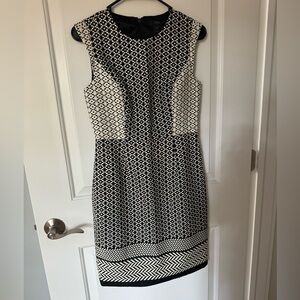 JCrew, black/white dress, NWOT, 4P